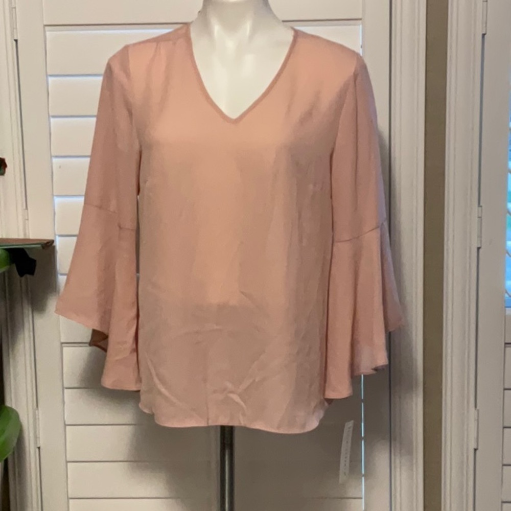 Counterparts Blush Pink V-Neck Blouse